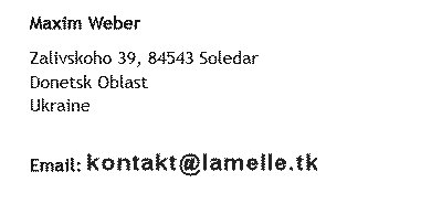 Kontaktdaten von lamelle.tk